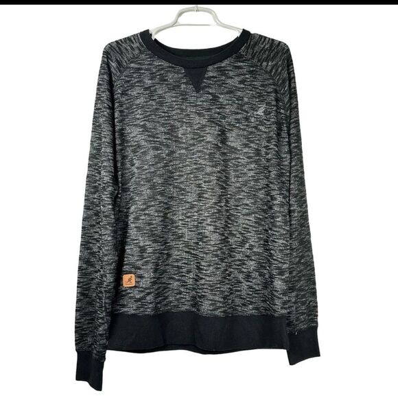 Kangol Other - Kangol Charcoal and Black Knit Men’s Burnout Sweater M